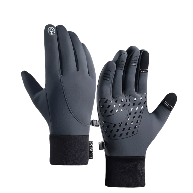 "Waterdichte winddichte winterhandschoenen met thermische fleece voering en anti-slip grip voor buitenactiviteiten."