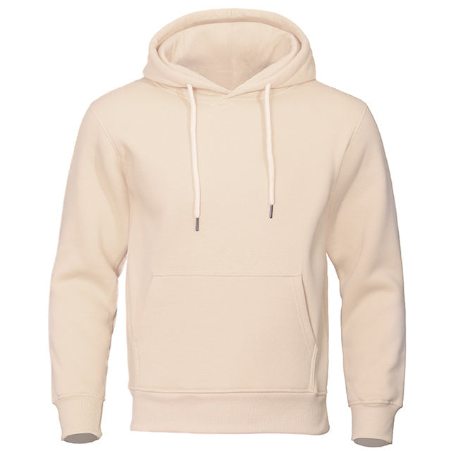 "Zachte ademende herencasual hoodie in grijs met capuchon en kangoeroezak, stijlvol en comfortabel ontwerp voor dagelijks geb