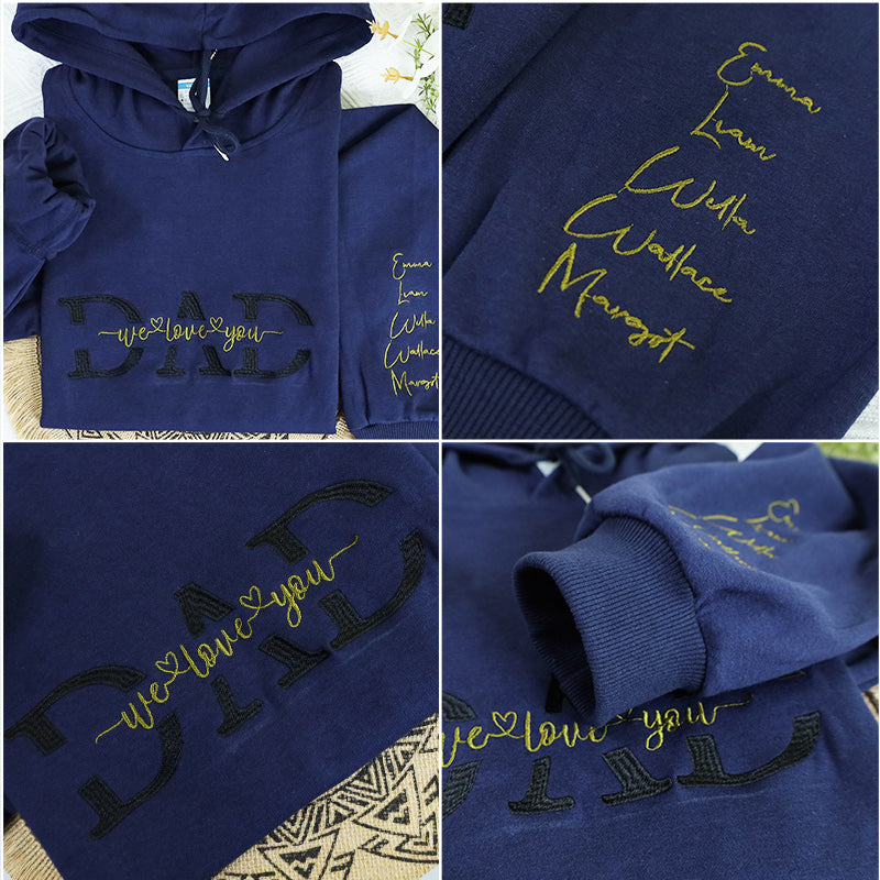 "Zachte, stijlvolle Papa Swag Hoodie voor vaders. Verkrijgbaar in Blauw, Legergroen, Wit, Zwart. Comfort en mode in één."