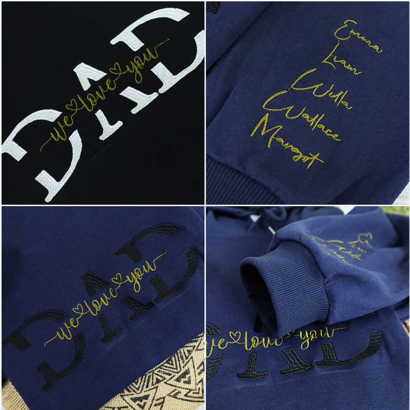 "Zachte, stijlvolle Papa Swag Hoodie voor vaders. Verkrijgbaar in Blauw, Legergroen, Wit, Zwart. Comfort en mode in één."