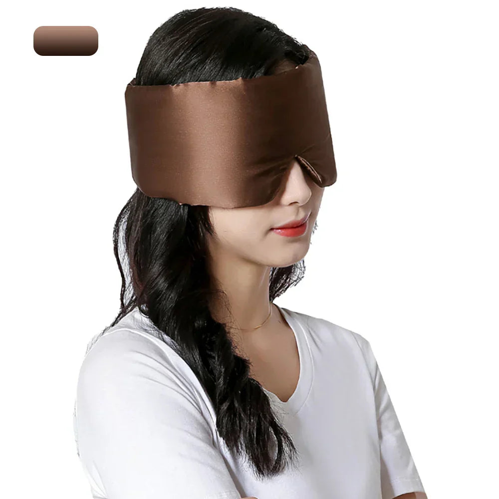 "Zijde slaapmasker voor dames in diverse kleuren, 100% moerbeizijde, luxe zacht met verstelbare band en volledige lichtblokke