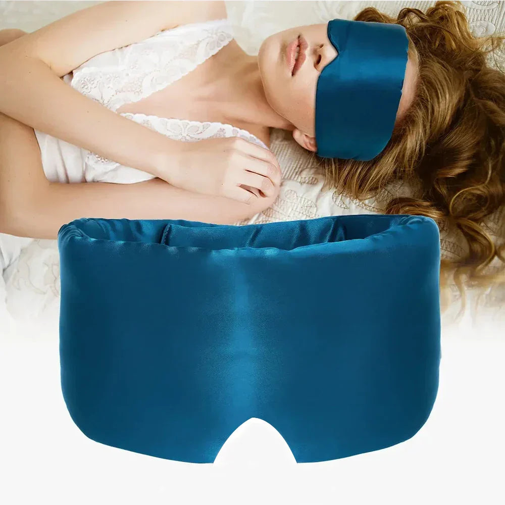 "Zijde slaapmasker voor dames in diverse kleuren, 100% moerbeizijde, luxe zacht met verstelbare band en volledige lichtblokke
