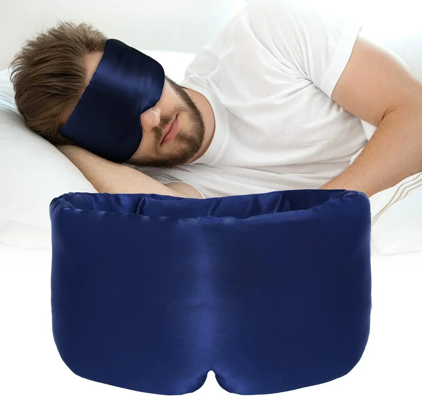 "Zijde slaapmasker voor dames in diverse kleuren, 100% moerbeizijde, luxe zacht met verstelbare band en volledige lichtblokke