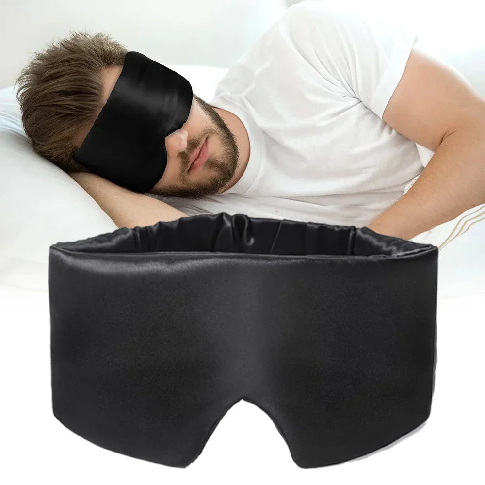 "Zijde slaapmasker voor dames in diverse kleuren, 100% moerbeizijde, luxe zacht met verstelbare band en volledige lichtblokke