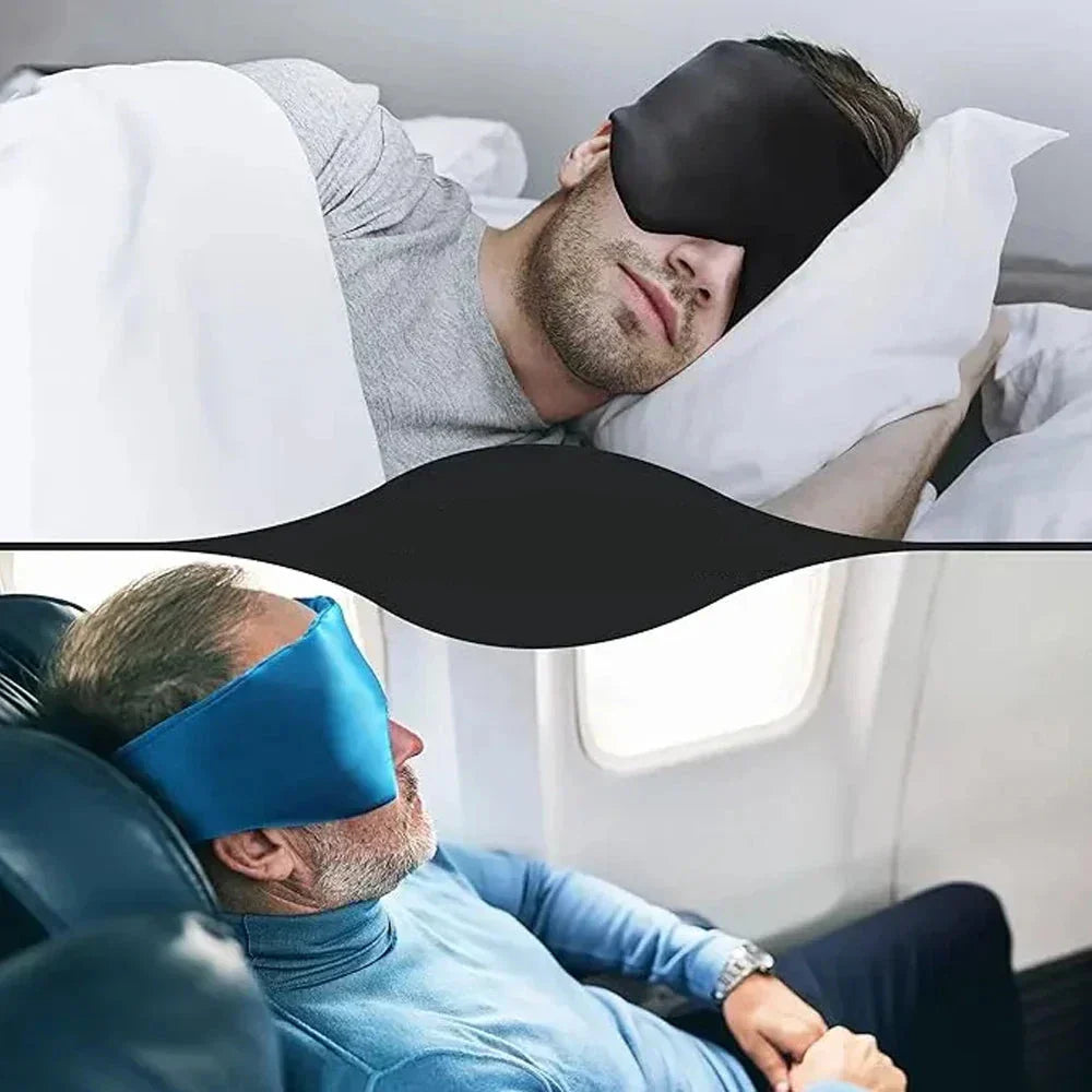 "Zijde slaapmasker voor dames in diverse kleuren, 100% moerbeizijde, luxe zacht met verstelbare band en volledige lichtblokke