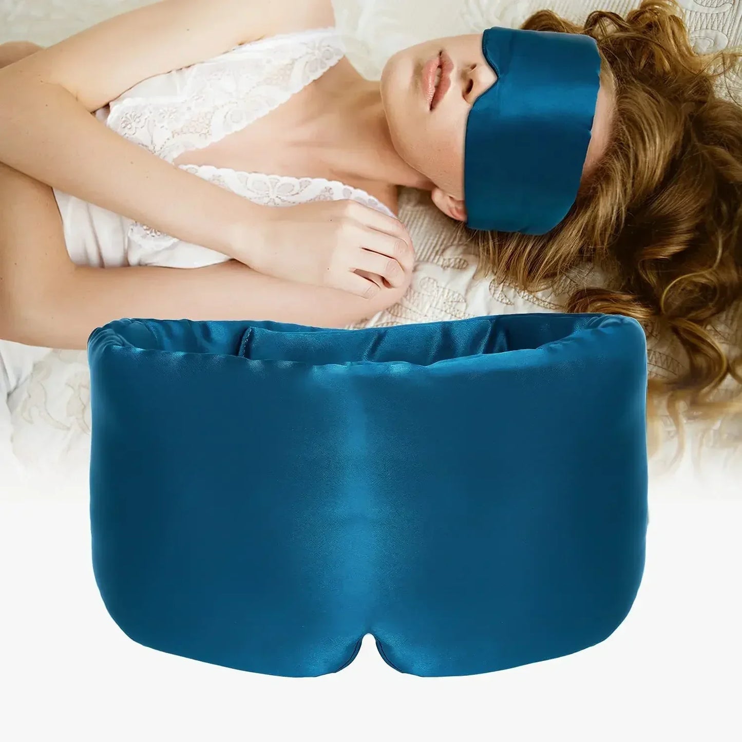 "Zijde slaapmasker voor dames in diverse kleuren, 100% moerbeizijde, luxe zacht met verstelbare band en volledige lichtblokke