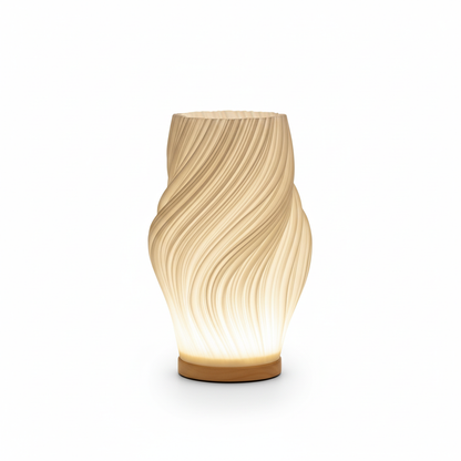 Luxe Tafellamp met Swirl Ontwerp | Moderne LED Lamp