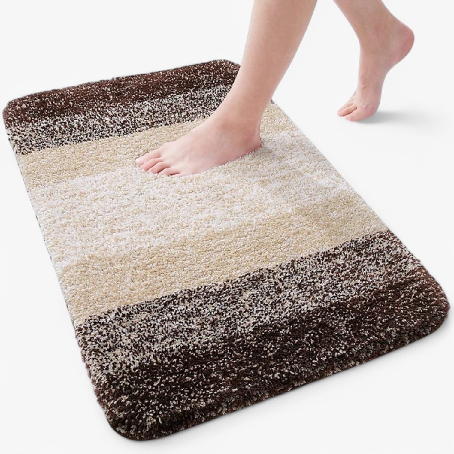 "Antislip badmat microvezel, super absorberend, blauw, droogt snel, voorkomt uitglijden, luxe en veilig voor badkamer"