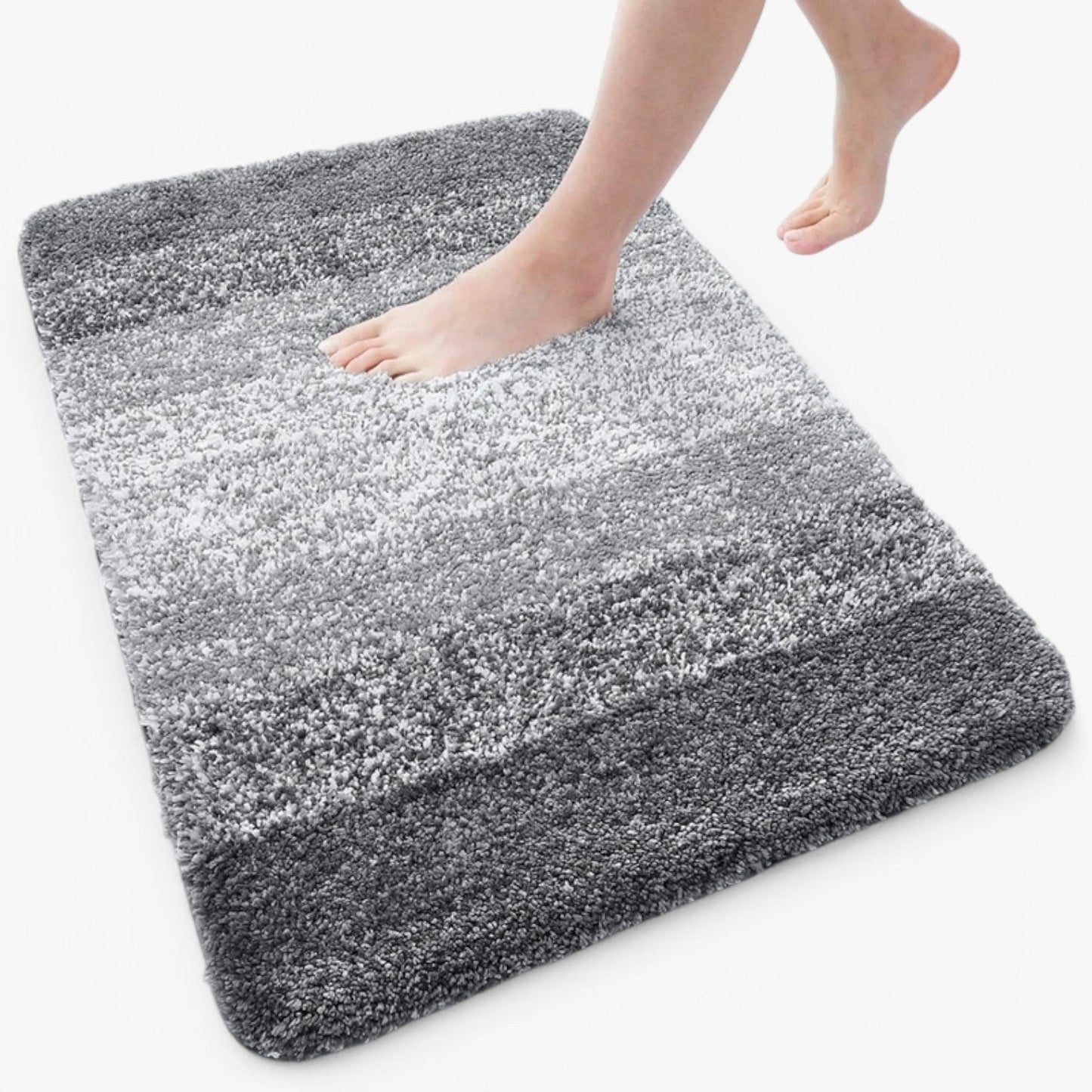 "Antislip badmat microvezel, super absorberend, blauw, droogt snel, voorkomt uitglijden, luxe en veilig voor badkamer"