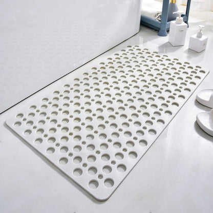 "Antislip douchemat met antibacteriële bescherming, duurzaam PVC, sterke zuignappen, rechthoekig, voor veilige badkamer."