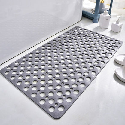 "Antislip douchemat met antibacteriële bescherming, duurzaam PVC, sterke zuignappen, rechthoekig, voor veilige badkamer."