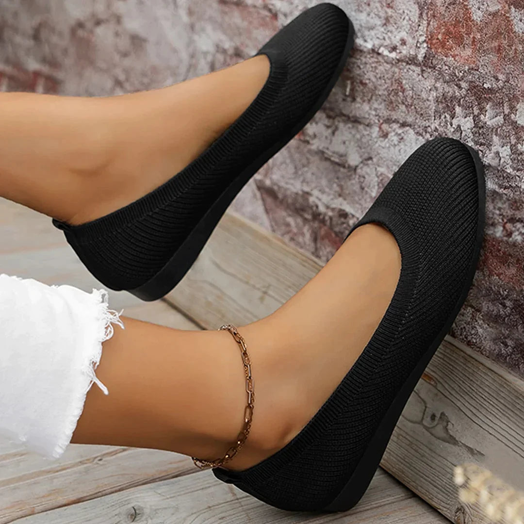 "Ballerina schoenen dames, antislip, elegant design, comfortabele pasvorm, ademend materiaal, ideaal voor dagelijks gebruik."