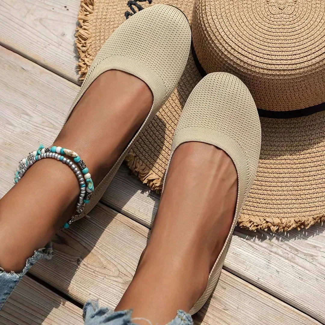 "Ballerina schoenen dames, antislip, elegant design, comfortabele pasvorm, ademend materiaal, ideaal voor dagelijks gebruik."