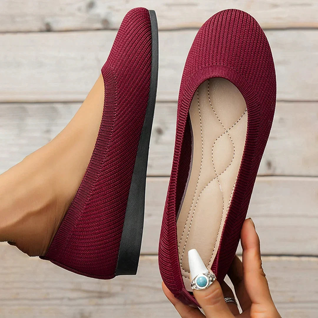"Ballerina schoenen dames, antislip, elegant design, comfortabele pasvorm, ademend materiaal, ideaal voor dagelijks gebruik."