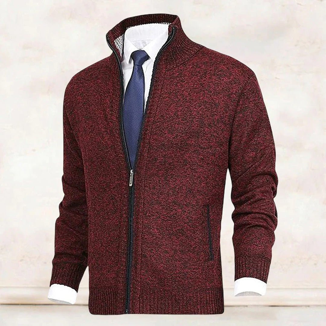 Beige fleece herenvest met rits, comfortabel en stijlvol, perfect voor dagelijks gebruik en eenvoudig te combineren.