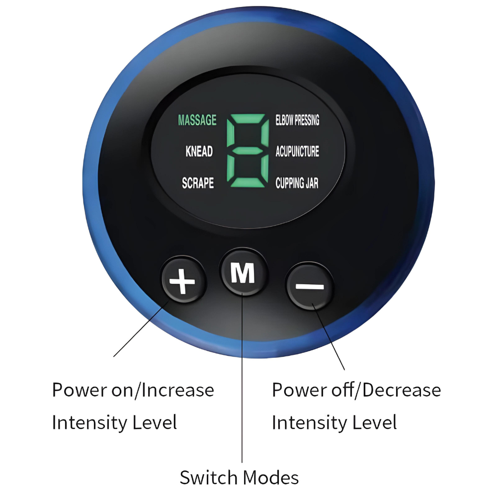 "Callen EMS voetmassage kussen, zwart en compact, met elektrische spierstimulatie voor ontspanning en verbeterde doorbloeding