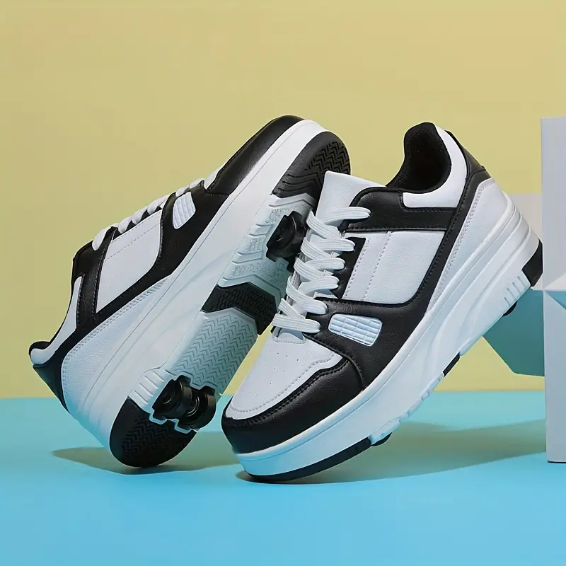 "Casual rollersportschoenen met afneembare wielen in een stijlvol ontwerp, ideaal voor avontuurlijk buitensporten."