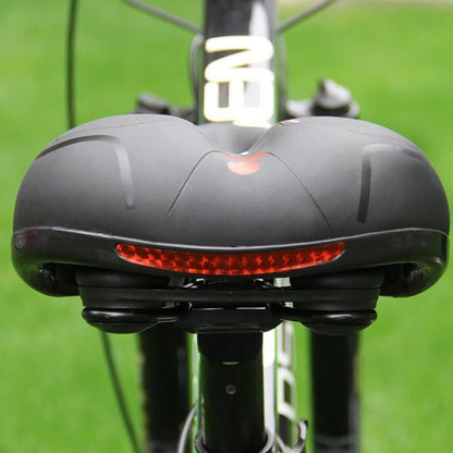 "Comfortabel ergonomisch fietszadel, waterdicht, ademend leder, reflector, geschikt voor alle fietsen, diverse kleuren."