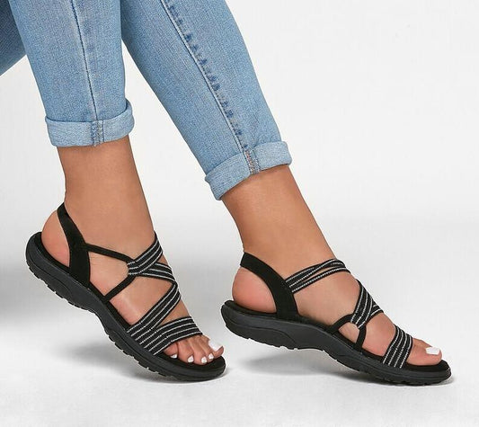 "Comfortabele Elin dames sandalen, lichtgewicht en stijlvol met elastische band en antislip zool, perfect voor de zomer."