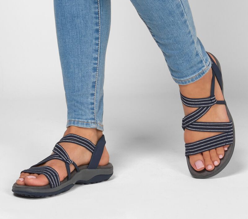 "Comfortabele Elin dames sandalen, lichtgewicht en stijlvol met elastische band en antislip zool, perfect voor de zomer."