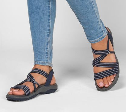 "Comfortabele Elin dames sandalen, lichtgewicht en stijlvol met elastische band en antislip zool, perfect voor de zomer."