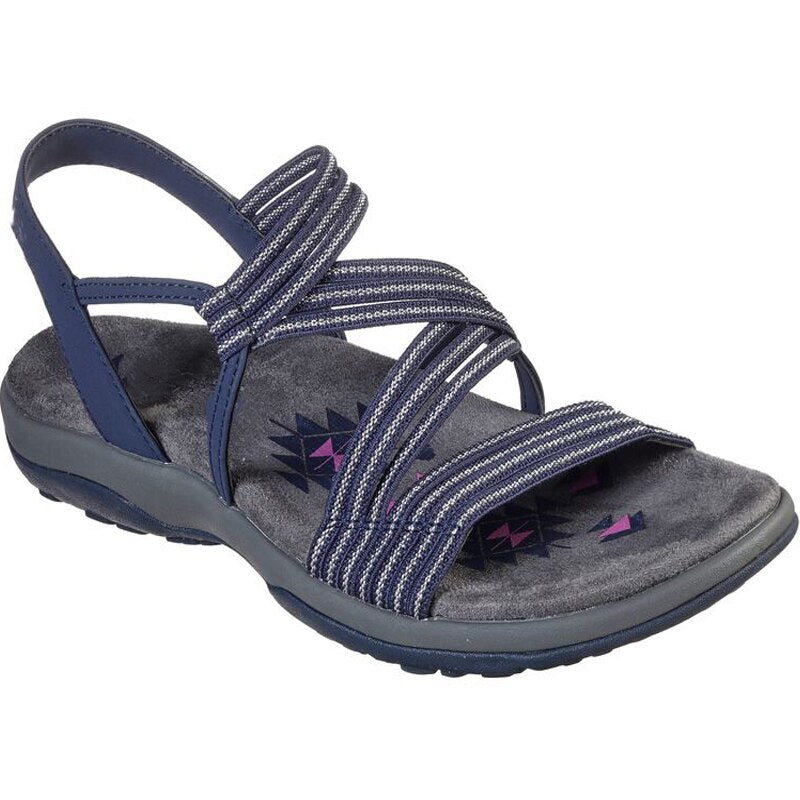 "Comfortabele Elin dames sandalen, lichtgewicht en stijlvol met elastische band en antislip zool, perfect voor de zomer."