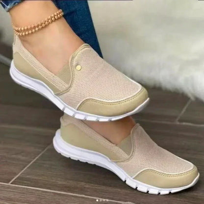 "Dames slip-on orthopedische diabetesschoenen in elegant roze, met ademend textiel en antislip zool voor optimaal comfort."