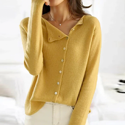 "Damestrui met knoopsluiting, stijlvol en comfortabel, verkrijgbaar in diverse kleuren zoals beige en roze, ideaal voor elke 