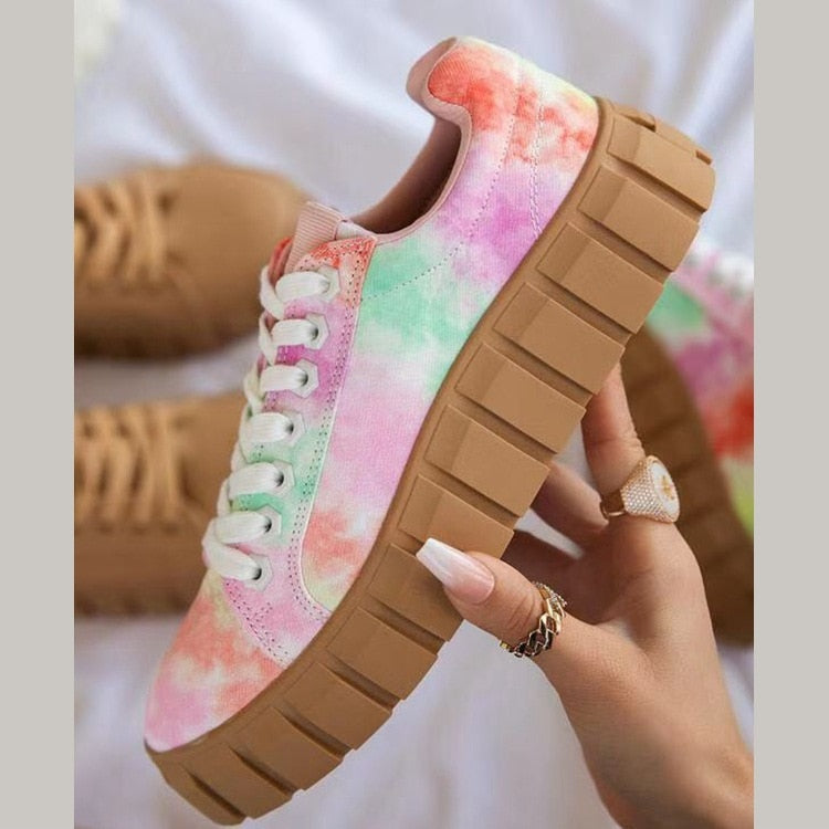 "Dania orthopedische sneakers voor dames met plateauzool, stijlvol en comfortabel, perfect voor dagelijks gebruik."