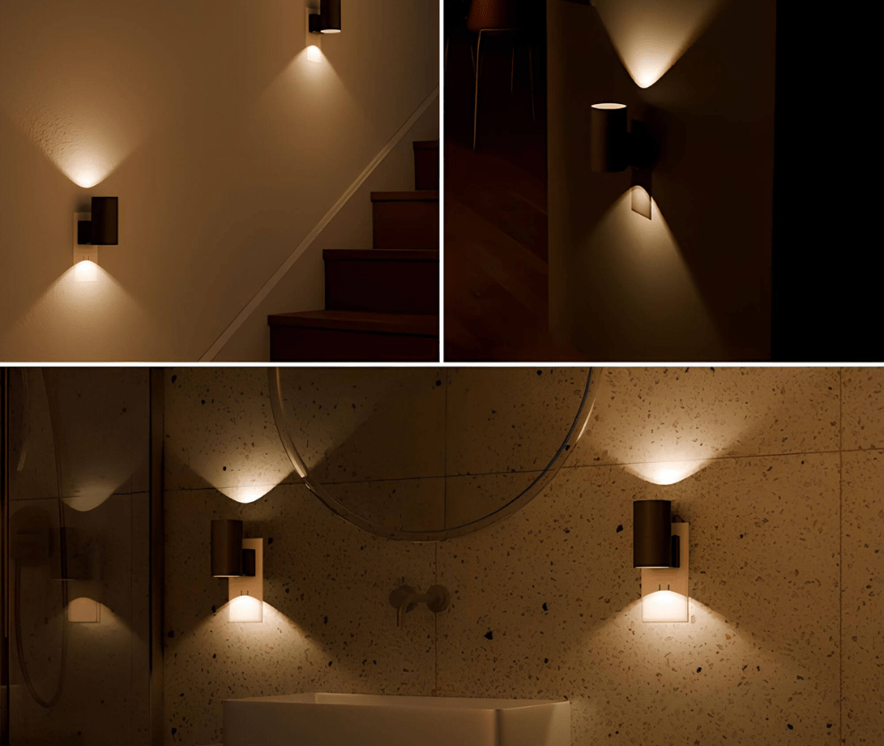 "Dimbare LED nachtlamp met instelbare helderheid, compact ontwerp, zorgt voor rustgevende sfeer in elke kamer"
