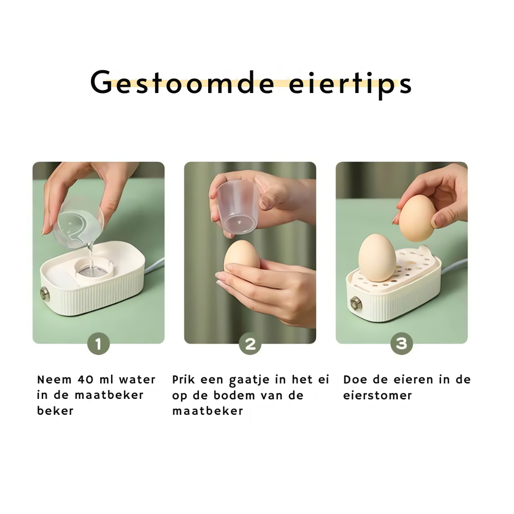 "Eierkoker met vintage design, roestvrij staal, geschikt voor 2 eieren, compact en efficiënt, voor perfect ontbijt."