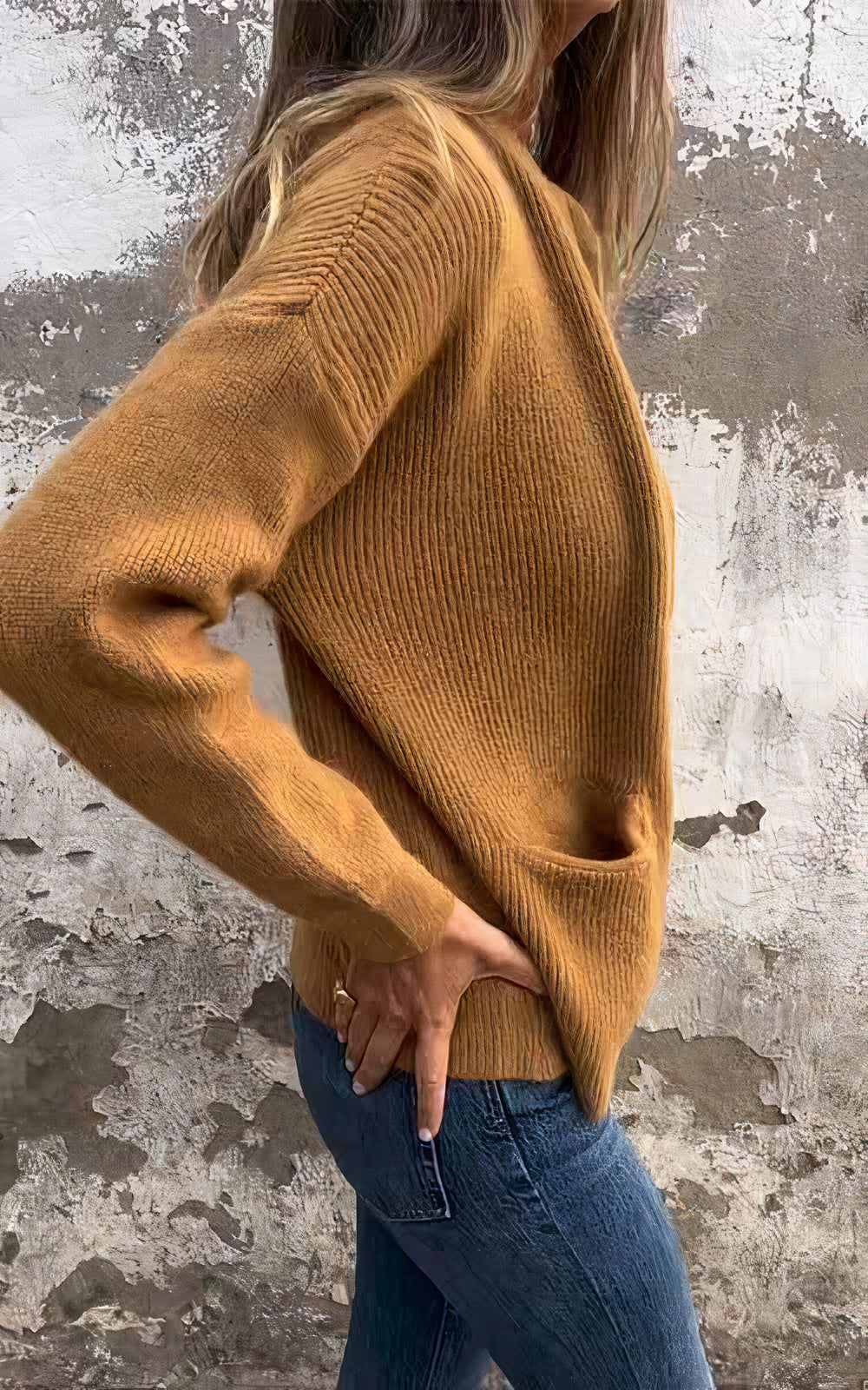"Elegant damesvest in zachte stof, lichtbruin van kleur, comfortabel en veelzijdig voor dagelijks en formeel gebruik."