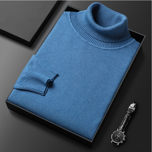 Elegante heren coltrui in neutrale tint, ademend materiaal, perfecte pasvorm, geschikt voor zakelijk en casual gebruik.