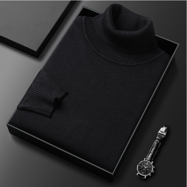Elegante heren coltrui in neutrale tint, ademend materiaal, perfecte pasvorm, geschikt voor zakelijk en casual gebruik.