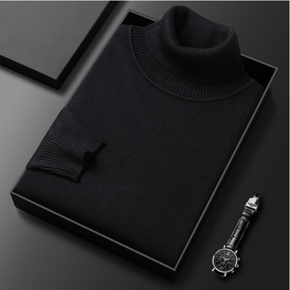 Elegante heren coltrui in neutrale tint, ademend materiaal, perfecte pasvorm, geschikt voor zakelijk en casual gebruik.