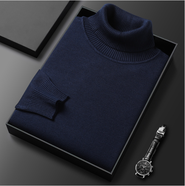 Elegante heren coltrui in neutrale tint, ademend materiaal, perfecte pasvorm, geschikt voor zakelijk en casual gebruik.