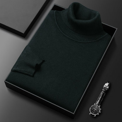 Elegante heren coltrui in neutrale tint, ademend materiaal, perfecte pasvorm, geschikt voor zakelijk en casual gebruik.