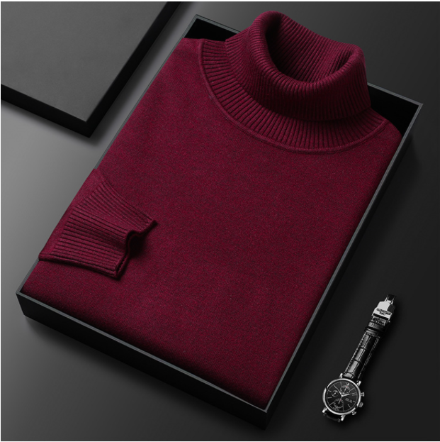 Elegante heren coltrui in neutrale tint, ademend materiaal, perfecte pasvorm, geschikt voor zakelijk en casual gebruik.