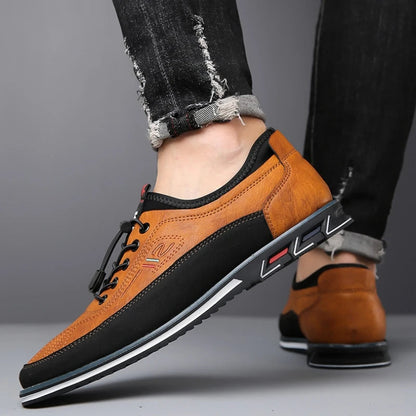 "Elegante Herman Oxford schoenen van hoogwaardig leer, orthopedisch comfort, ademend en verstelbaar voor mannen"