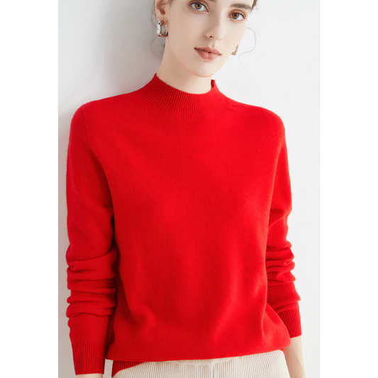 "Elegante kasjmier trui voor dames, gebreid, veelzijdig ontwerp in diverse kleuren, biedt luxe en comfort voor dagelijks gebr