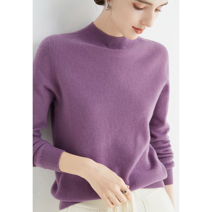 "Elegante kasjmier trui voor dames, gebreid, veelzijdig ontwerp in diverse kleuren, biedt luxe en comfort voor dagelijks gebr