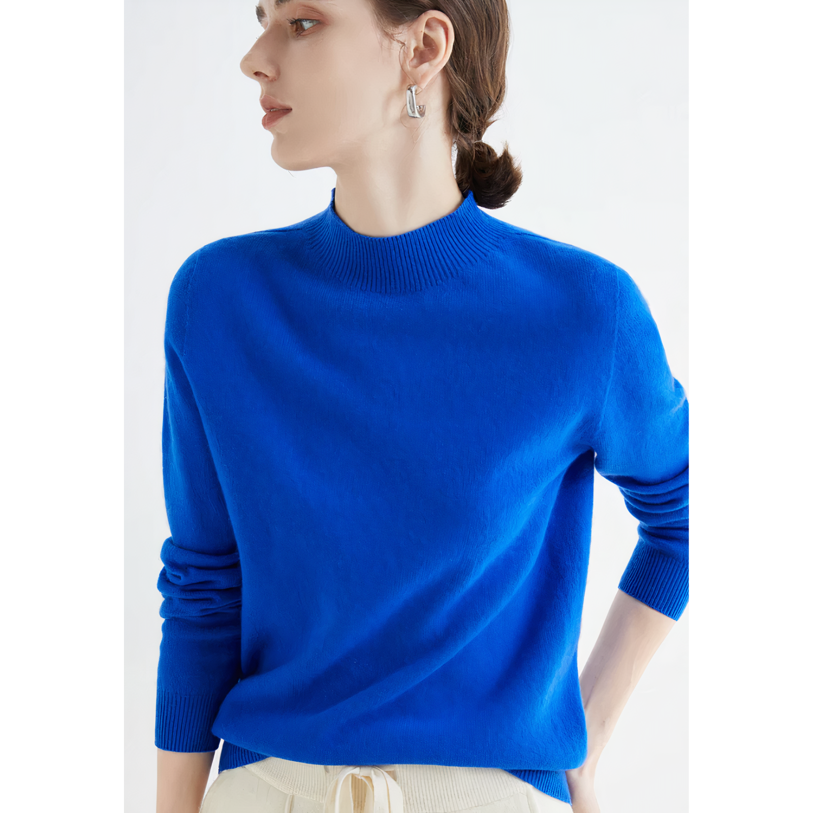 "Elegante kasjmier trui voor dames, gebreid, veelzijdig ontwerp in diverse kleuren, biedt luxe en comfort voor dagelijks gebr