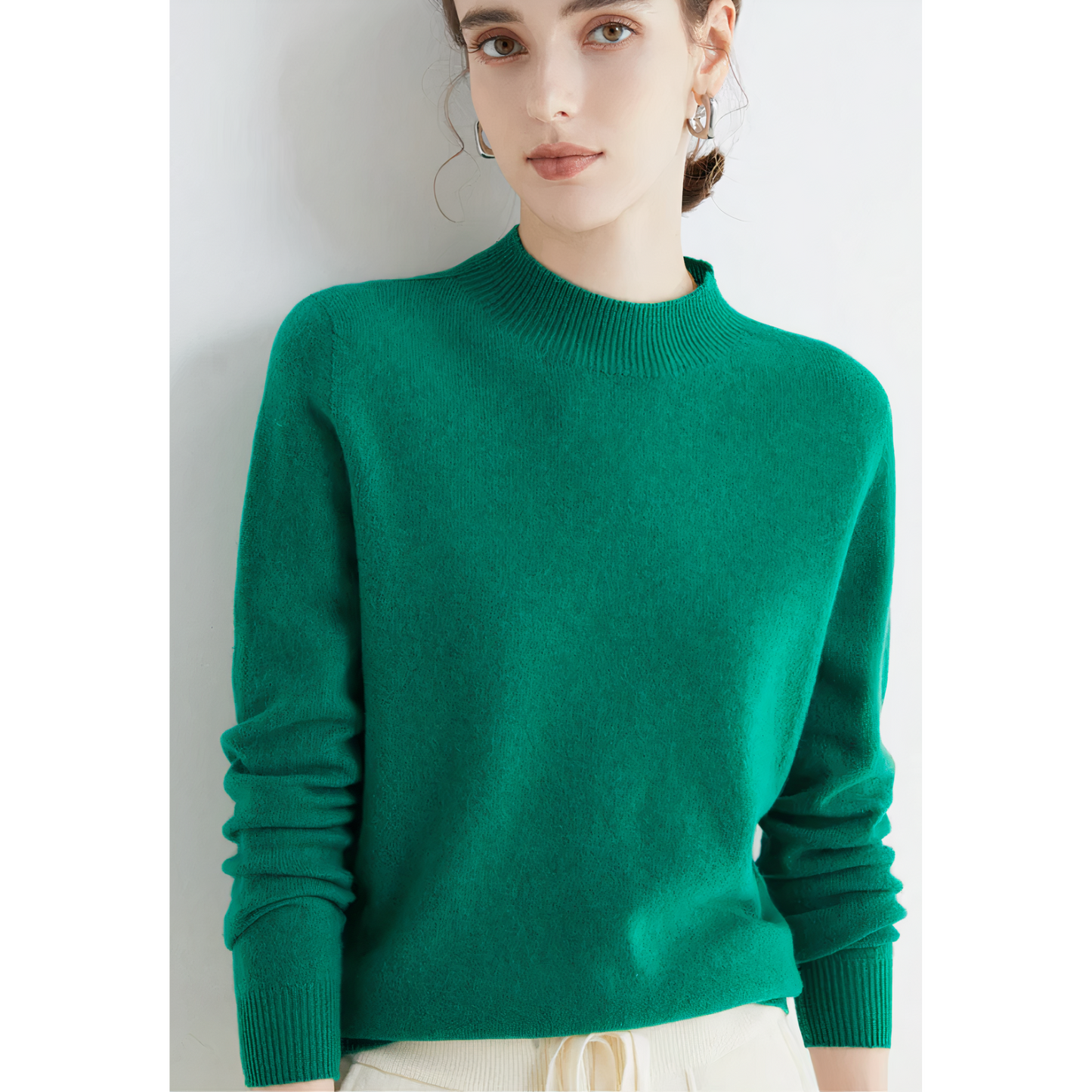 "Elegante kasjmier trui voor dames, gebreid, veelzijdig ontwerp in diverse kleuren, biedt luxe en comfort voor dagelijks gebr