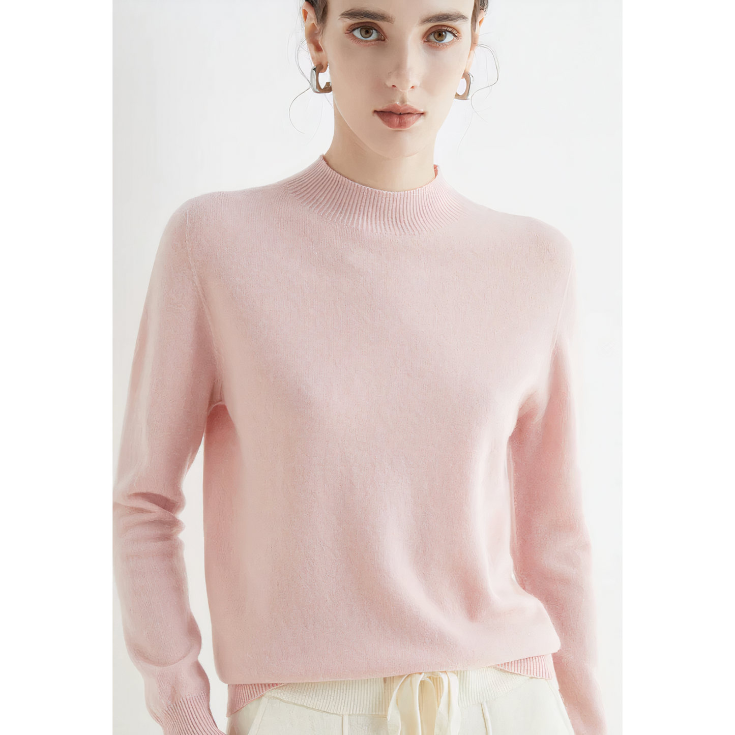 "Elegante kasjmier trui voor dames, gebreid, veelzijdig ontwerp in diverse kleuren, biedt luxe en comfort voor dagelijks gebr
