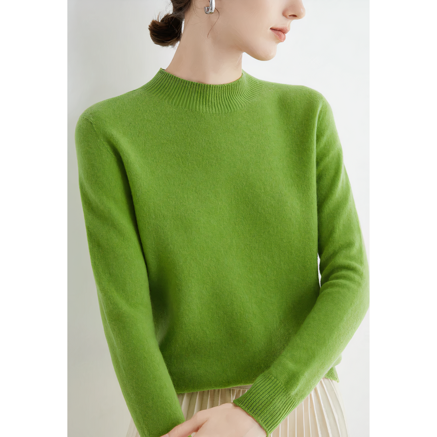 "Elegante kasjmier trui voor dames, gebreid, veelzijdig ontwerp in diverse kleuren, biedt luxe en comfort voor dagelijks gebr