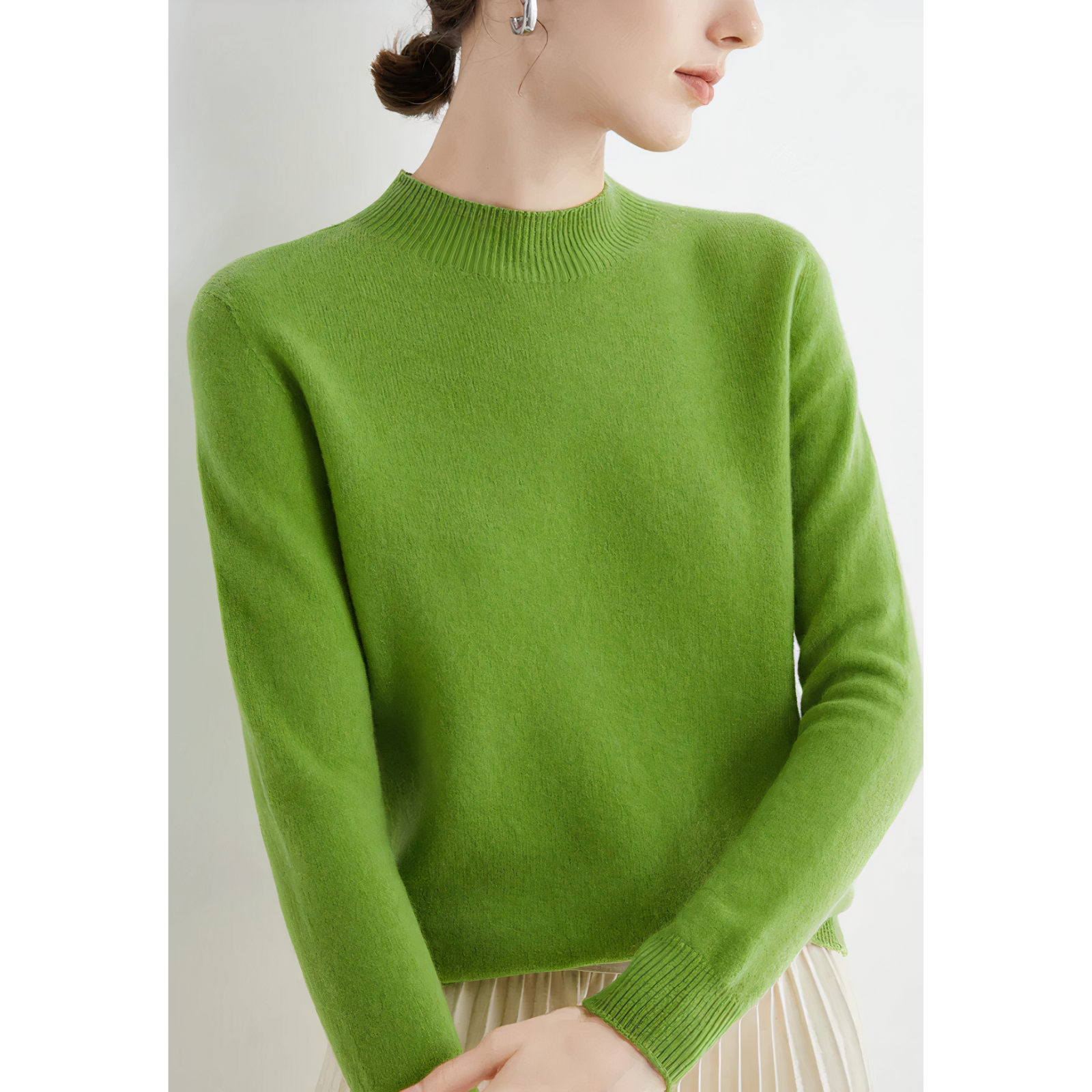 "Elegante kasjmier trui voor dames, gebreid, veelzijdig ontwerp in diverse kleuren, biedt luxe en comfort voor dagelijks gebr