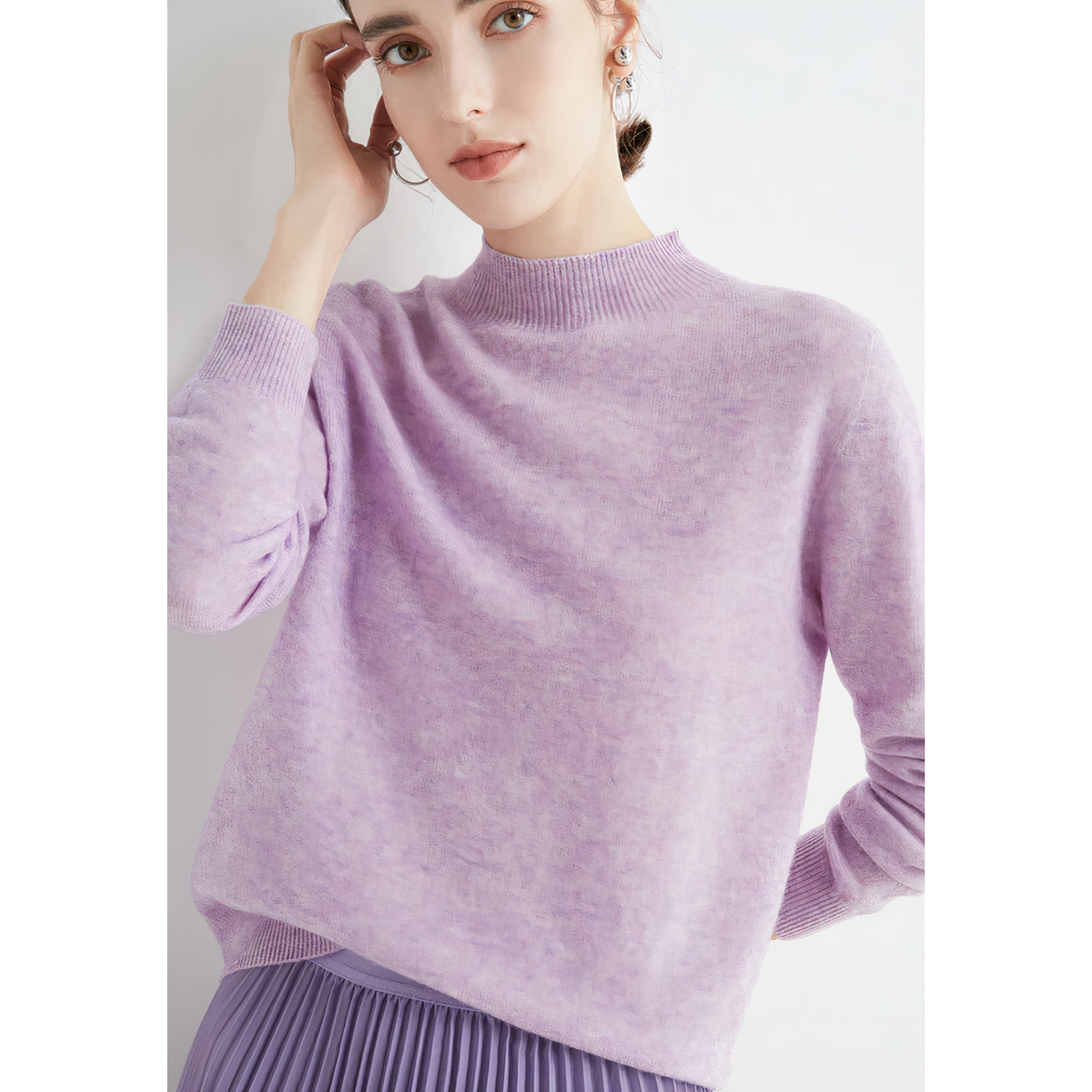 "Elegante kasjmier trui voor dames, gebreid, veelzijdig ontwerp in diverse kleuren, biedt luxe en comfort voor dagelijks gebr