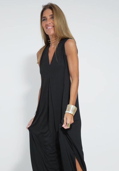 "Elegante Kate Set met lange jurk en stijlvolle weste, dameskleding, in diverse kleuren voor comfort en vrouwelijkheid."