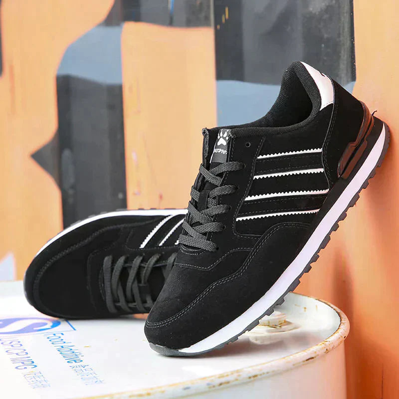 "Elegante klassieke herensneaker, minimalistisch ontwerp, hoogwaardig materiaal, comfortabel en duurzaam voor dagelijks gebru