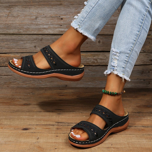 Elegante orthopedische Jolie sandalen met drievoudige boogondersteuning en verstelbare bandjes voor dames, stijlvol en comfor
